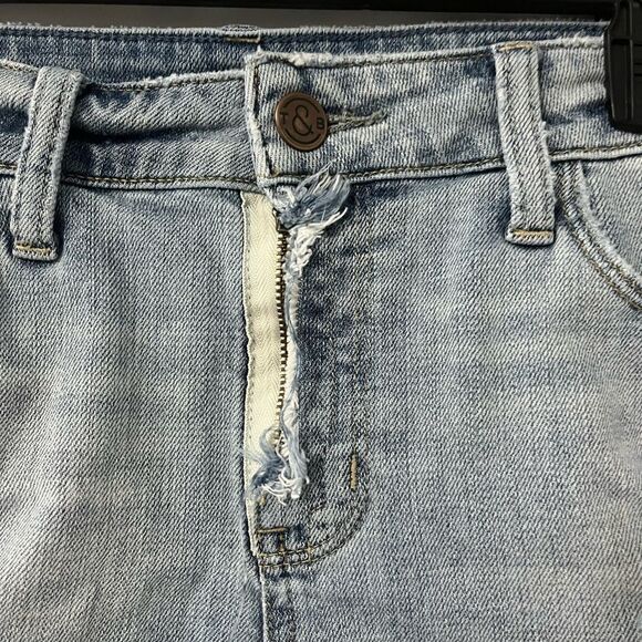Treasure & Bond Mid Rise Relaxed Distressed Jeans Shorts Size 28 - Picture 3 of 7